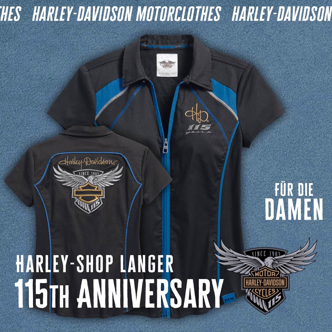 Harley-Davidson Motorclothes - Harley-Shop Langer - Für Männer und Herren: 115th Anniversary Jubiläumspaket bestehend aus T-Shirt und Basball-Cap Harley-Davidson Motorclothes 115th Anniversary Herren Männer Ride Pack T-Shirt und Basball-Cap