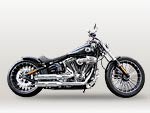 Harley-Davidson Softail Breakout Umbau Dark 'n' Chrome Custombike