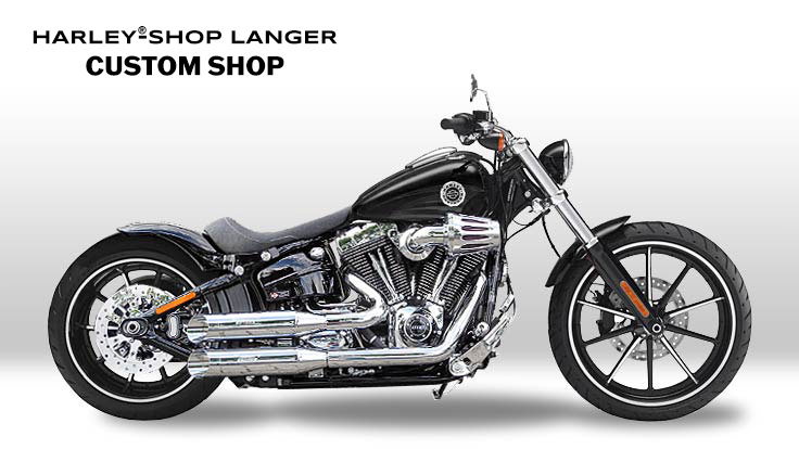 Harley-Davidson Softail Breakout Umbau Dark 'n' Chrome Stage 1 Custombike