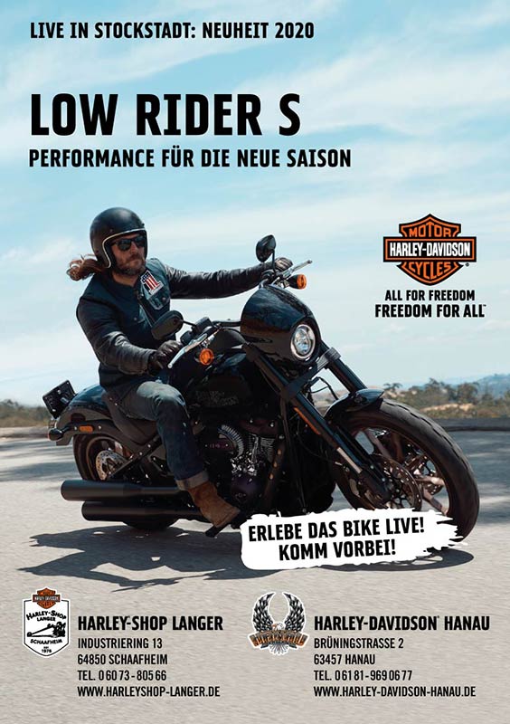 Harley-Shop Langer live Neuheit Low Rider S