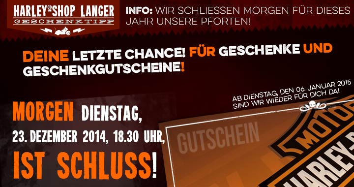 Dienstagabend ist Schluß 