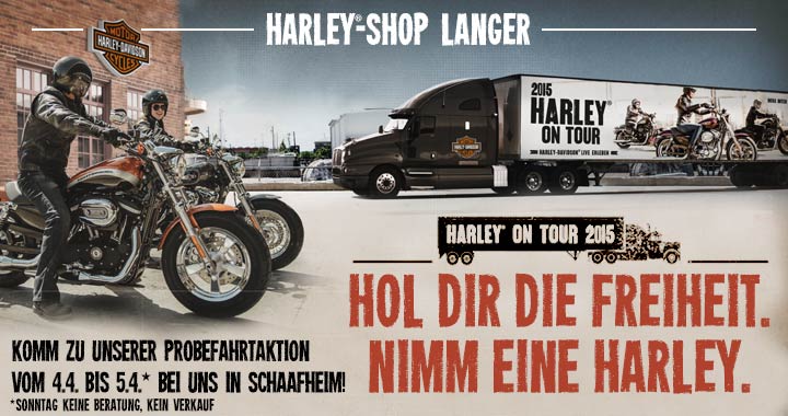 Harley on Tour zu Gast bei Harley-Shop Langer