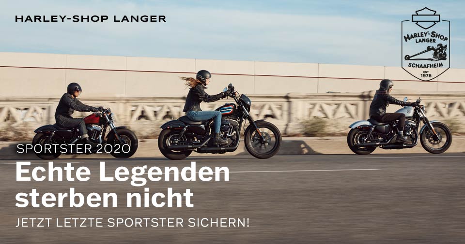 Alles weitere bei und im Shop Schaafheim - komm vorbei! 2020, das finales Modelljahr - Sichere Dir jetzt Deine Traum-Sportster!