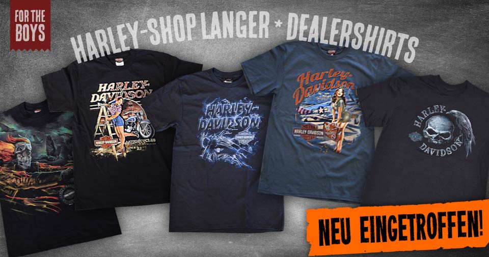 Neue Harley-Shop Langer Dealer Shirts eingetroffen