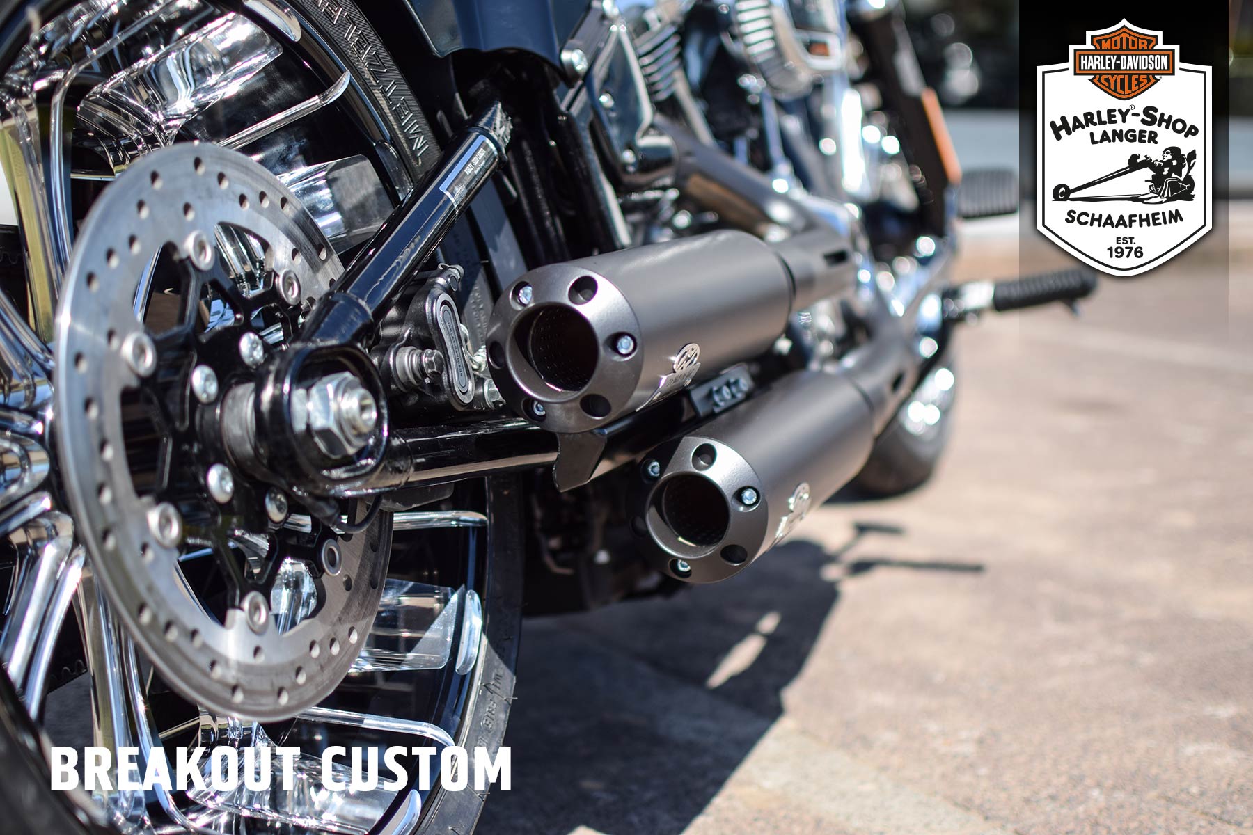 Harley-Shop Langer Umbau Breakout Custom Bike