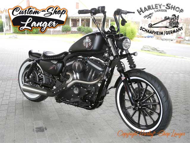 Sportster Iron 883 Umbau Angry Piston Custombike