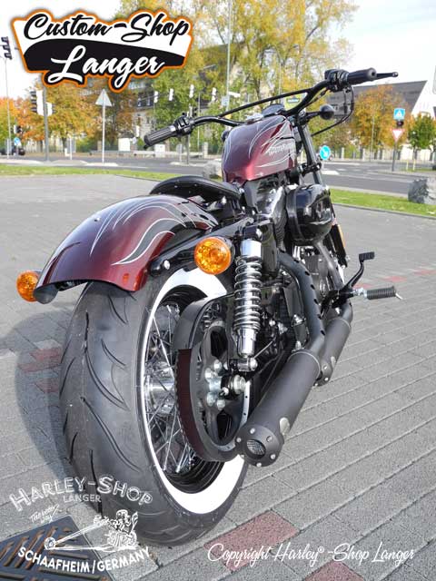 Sportster Forty-Eight Umbau Cherry Bomb Custombike