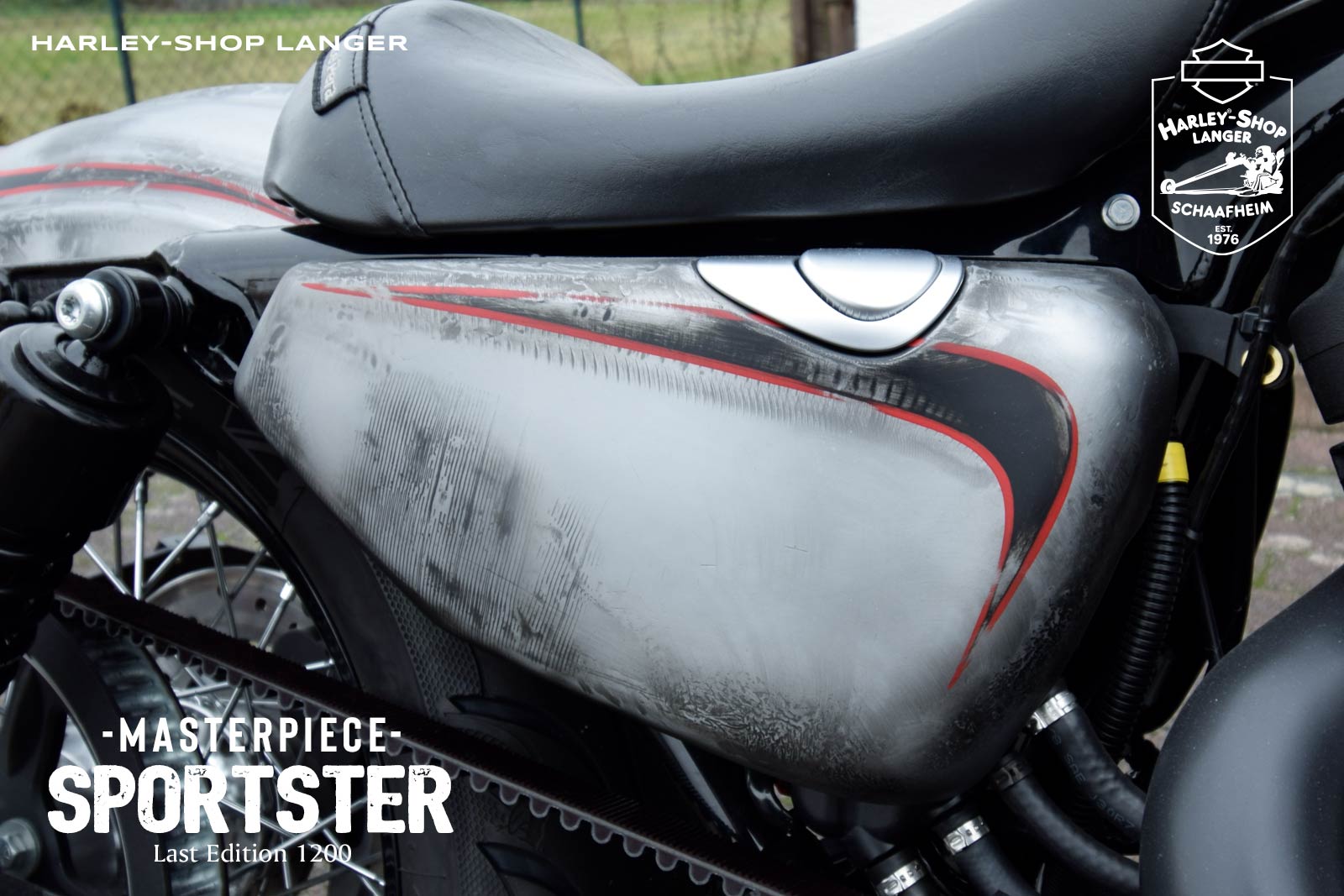 Harley-Shop Langer Sportster Umbau Masterpiece Custombike