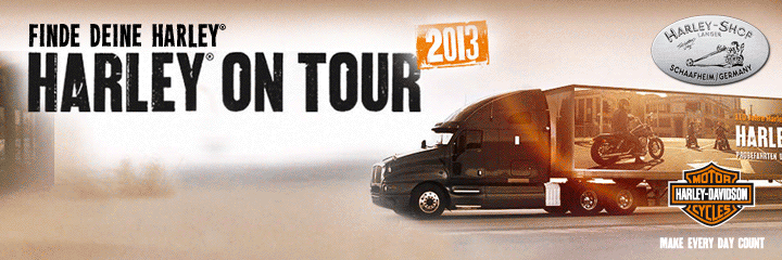 Harley on Tour zu Gast bei Harley-Shop Langer