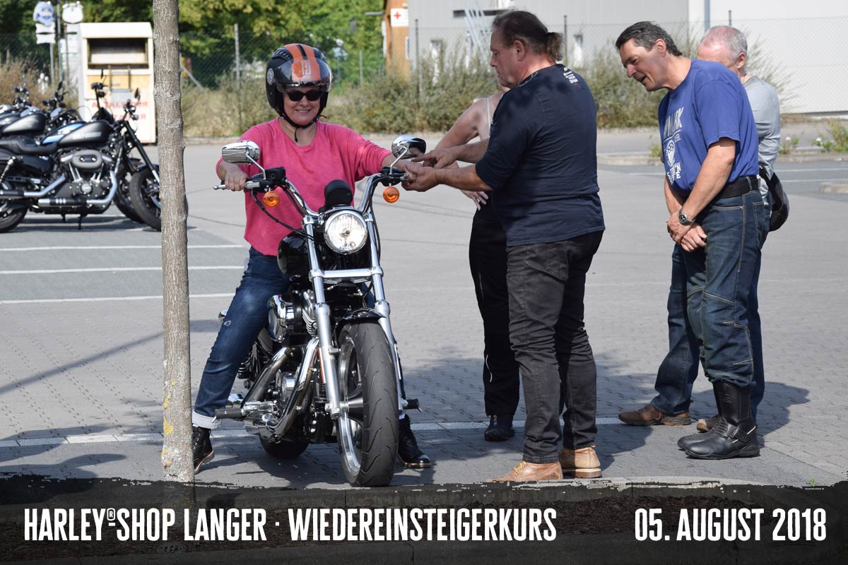 Harley-Shop Langer Wiedereinsteigerkurs, 05. August 2018